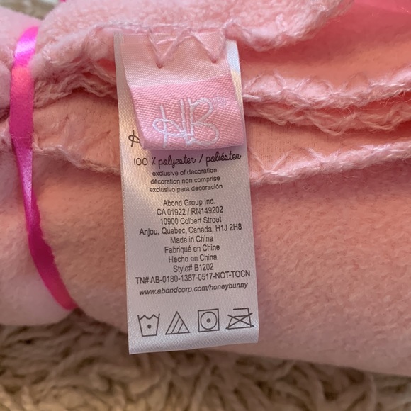 Honey Bunny Baby Security Blanket Soft Plush Lovey - Picture 2 of 3